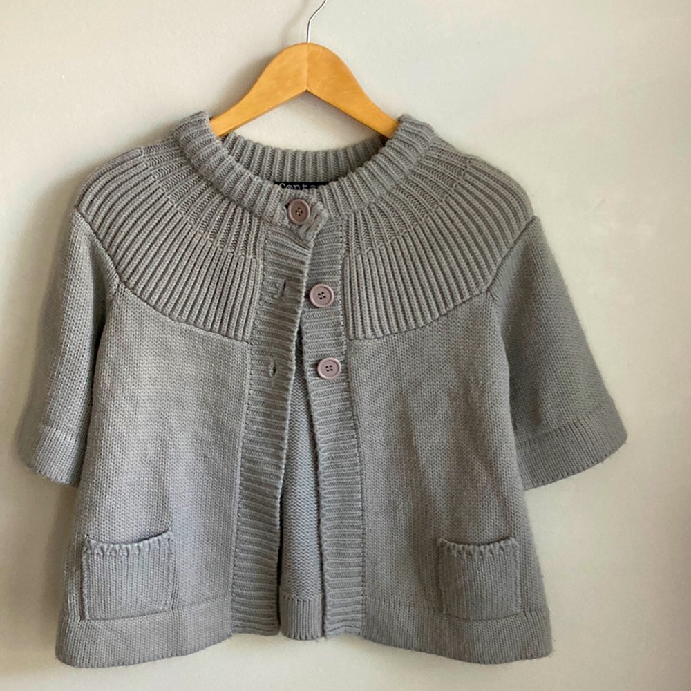 Gray Crop Sweater
